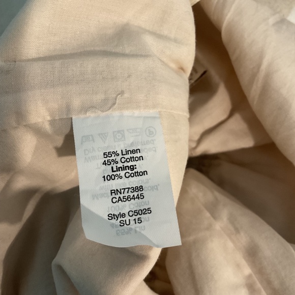 J Crew Factory Cream/Beige Linen Mini Skirt - Picture 4 of 4